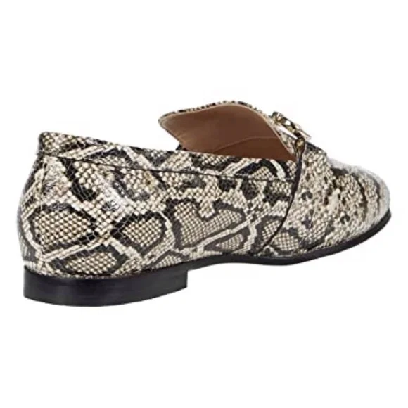 COLE HAAN Modern Classics Bit Loafer Python Rama Printed Leather Flat Shoes 9 - Picture 3 of 12